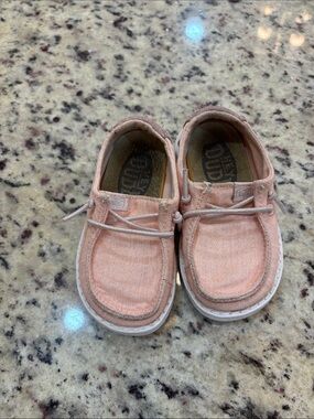 Hey Dude Kids Slip-On Sneakers in Light Peach